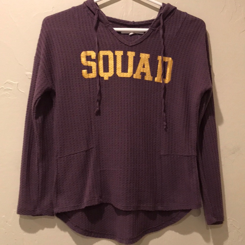 PURPLE LS THIN HOODIE